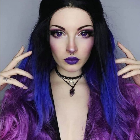 💫 22” PURPLE OMBRE BODY WAVYLACE FRONT WIG💫 *NEW*🆕